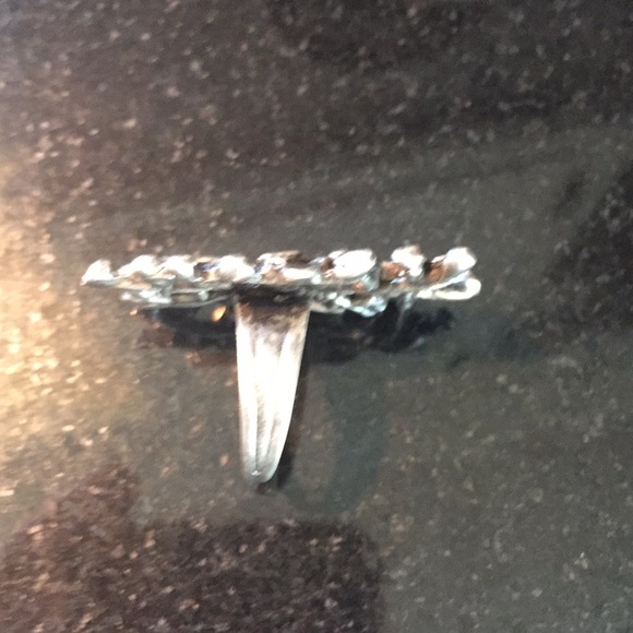 Silver Large Bone Ring - Picture 2 of 5